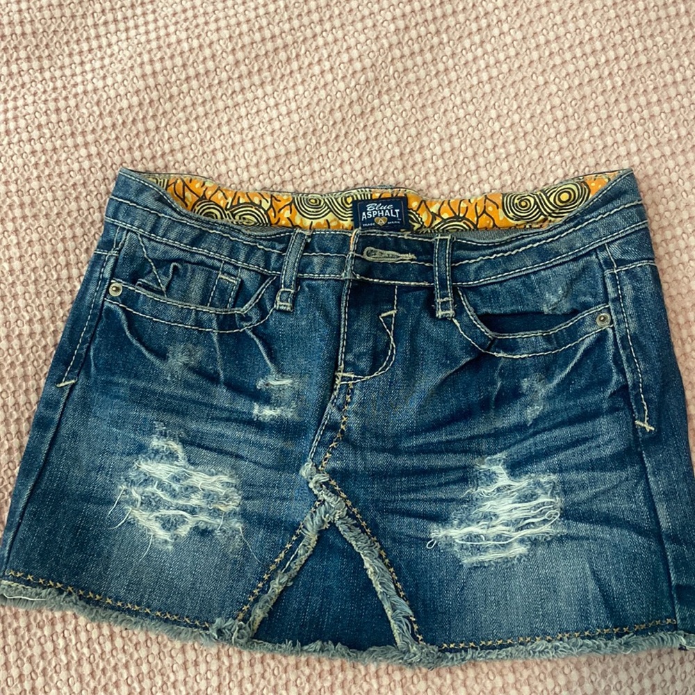 Denim Mini Skirt